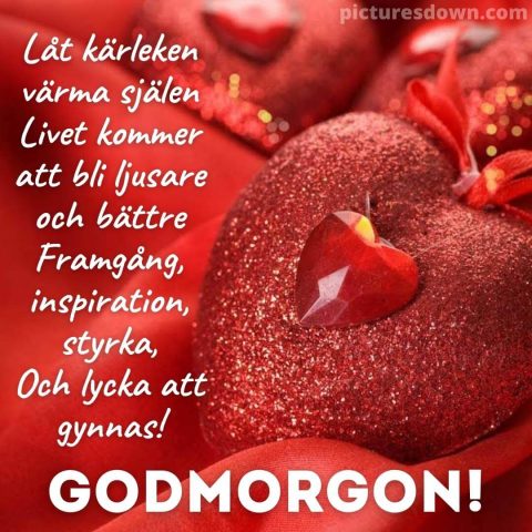 God morgon bild kärlek hjärthänge ladda ner gratis