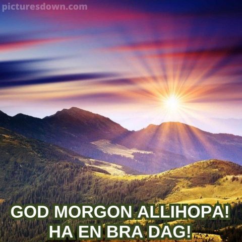 Godmorgon bild landskap ladda ner gratis