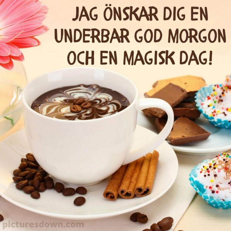 God morgon kaffe bild choklad ladda ner gratis