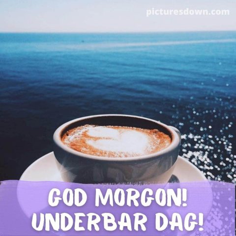 Godmorgon kaffe bild hav ladda ner gratis