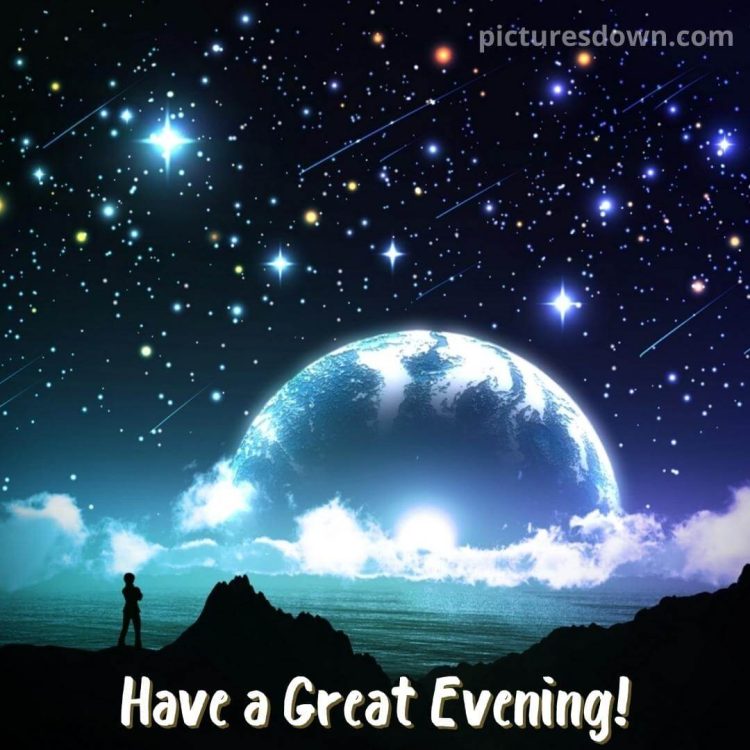 Good evening friday image stars free download