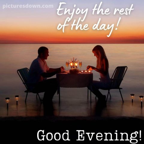 Good evening friday image dinner on the water free download