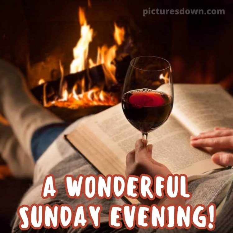 Good evening sunday image wine free download