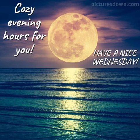 Good evening wednesday picture moon free download