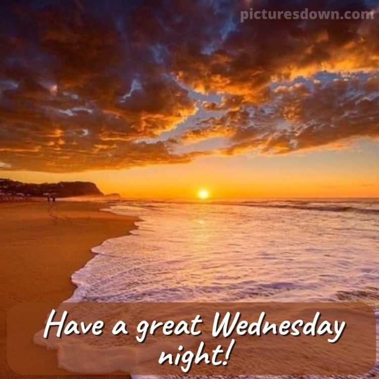 Good evening wednesday image sea free download