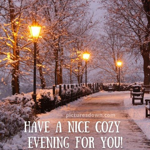 Good evening wednesday image winter free download