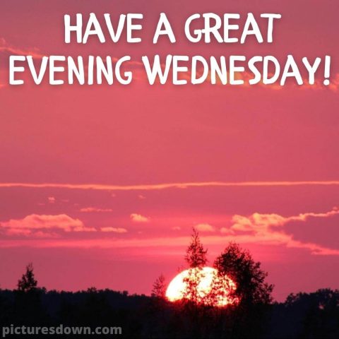 Good evening wednesday image horizon free download