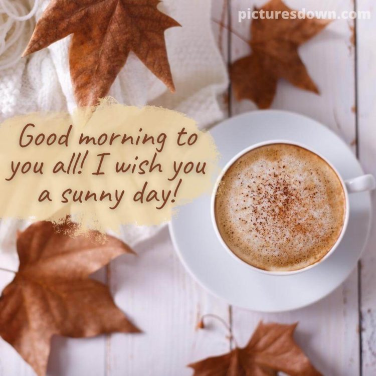 Good morning friday coffee image leaves free download