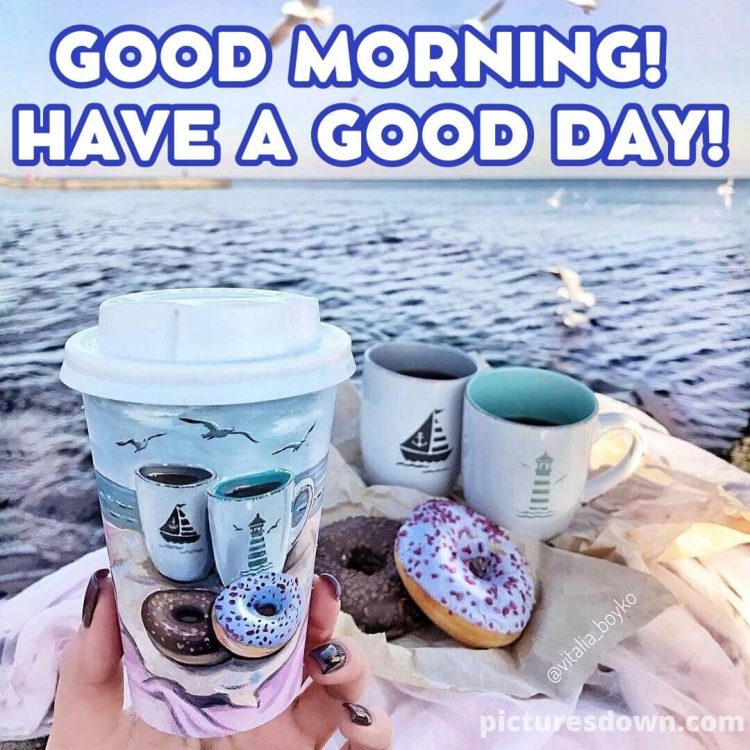 Good morning friday coffee image donuts free download