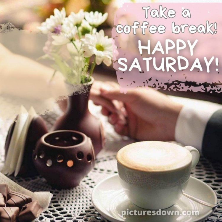 Good morning saturday coffee image chamomile free download