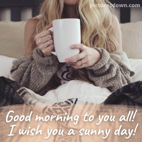 Good morning saturday coffee image girl free download