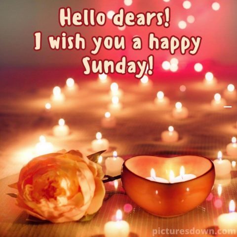 Good morning sunday love image candles free download