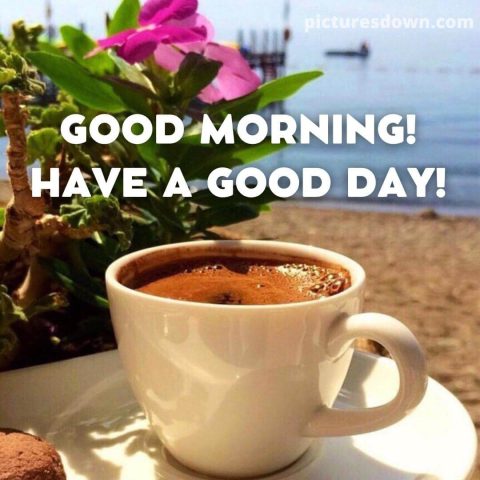 Good morning thursday coffee image beach free download