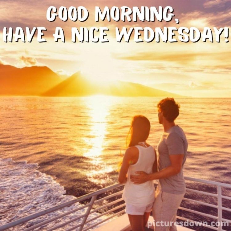 Good morning wednesday love image sunset free download