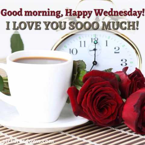 Good morning wednesday love image flowers free download