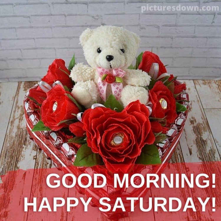 Good morning saturday love image flowers free download