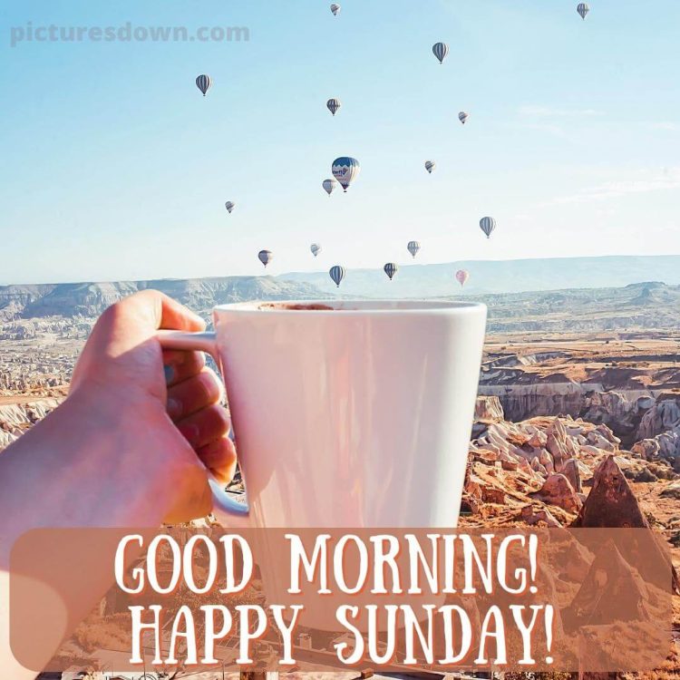 Sunday coffee image balloons free download
