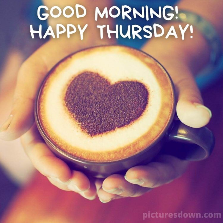 Happy thursday heart image for coffee free download