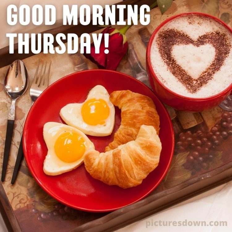 Happy thursday heart image breakfast free download