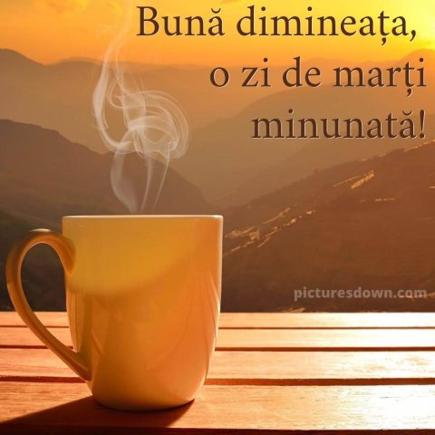 Cafeaua de marti poza munţi descarcă gratis