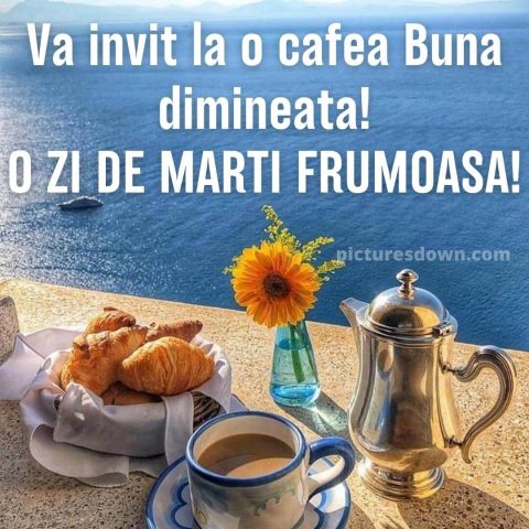 Cafeaua de marti poza mic dejun si mare descarcă gratis