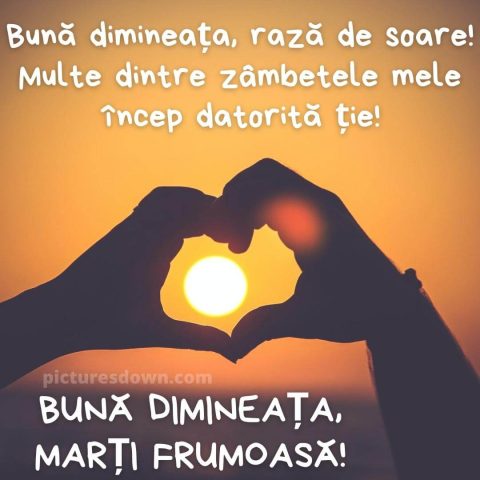 Buna dimineata marti iubire poza Soare descarcă gratis