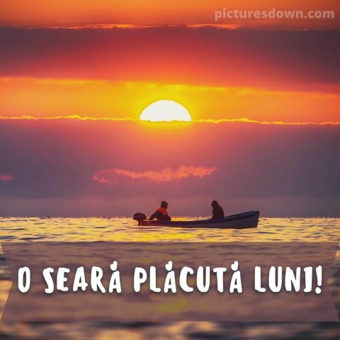 Buna seara luni imagine apus peste mare descarcă gratis
