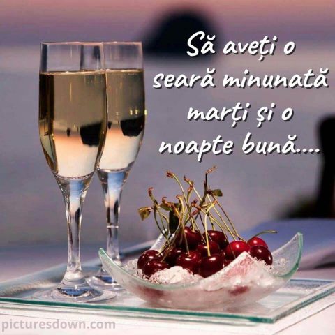 Buna seara marti imagine cireașă descarcă gratis