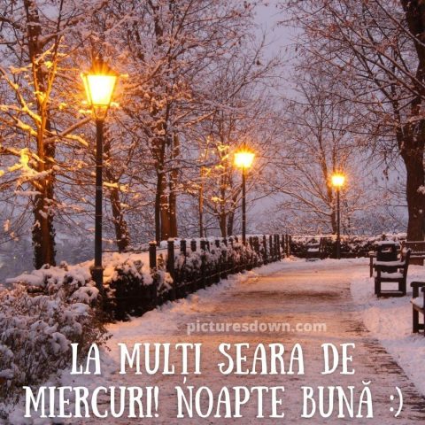 Buna seara miercuri imagine iarnă descarcă gratis