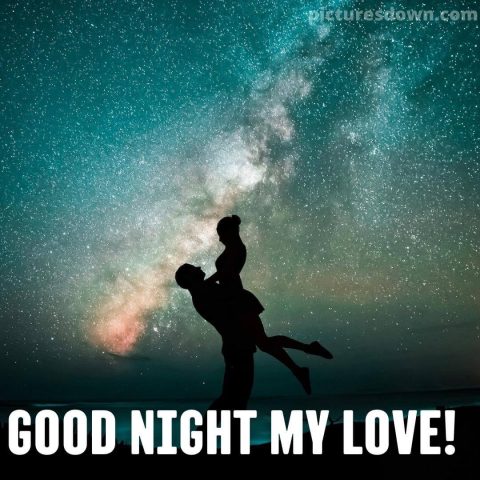 Good night image with love Milky Way free download