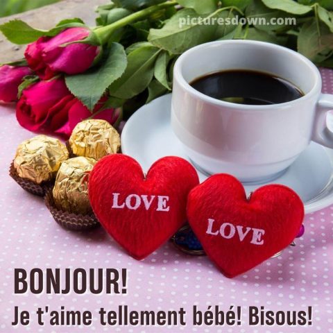 Bon mardi bisous image café gratuite
