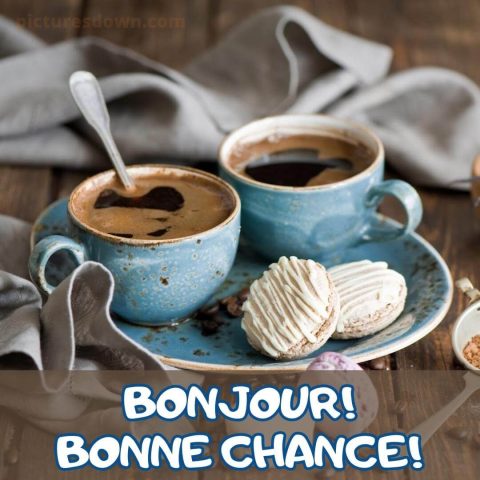 Bonjour café image biscuit gratuite