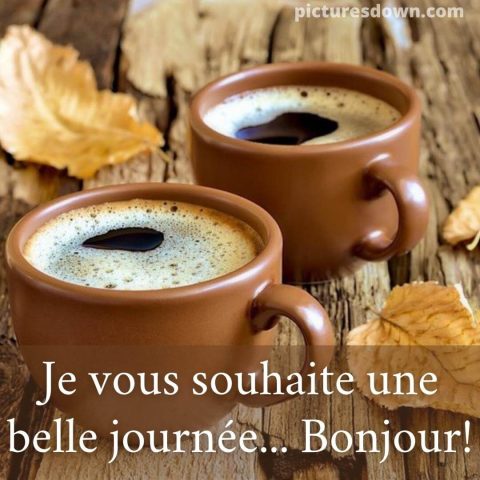 Bon mardi café image automne gratuite