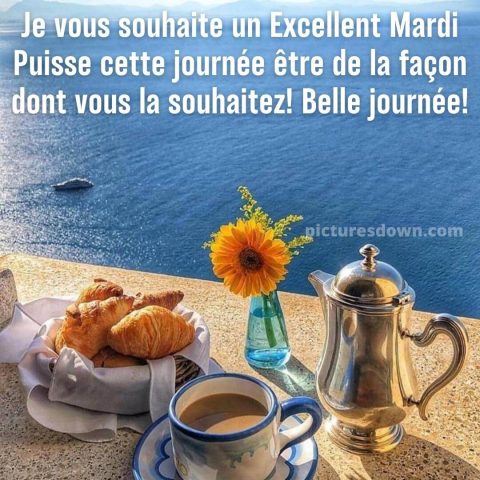Bon mardi café image petit-déjeuner gratuite
