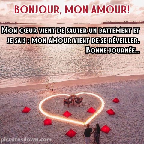 Bonjour ma belle image plage gratuite