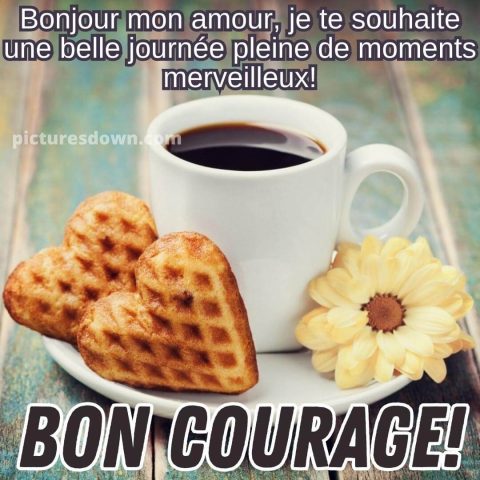 Bonjour mon amour image café gratuite