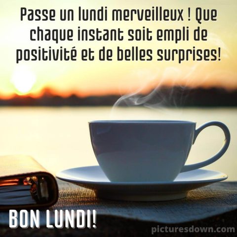 Bonne lundi café image matin gratuite