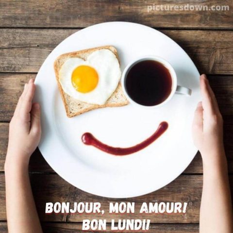 Bonne lundi mon amour image petit-déjeuner gratuite