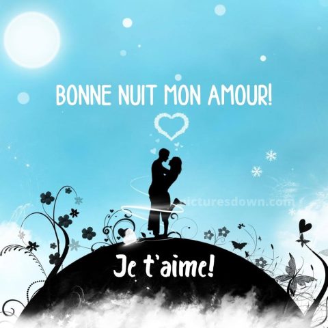 Coeur bonne nuit image bisous amoureux gratuite