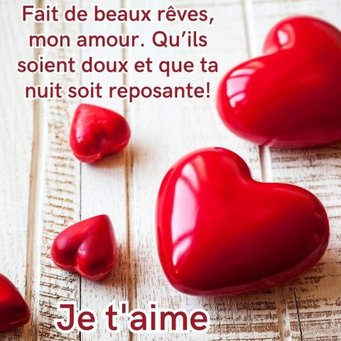 Coeur bonne nuit image rouge gratuite
