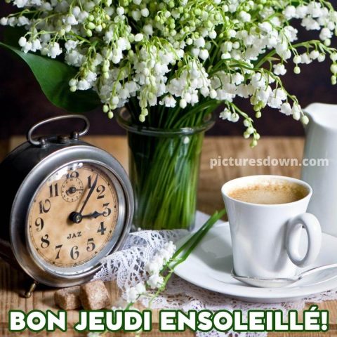 Bonjour bon jeudi image café gratuite