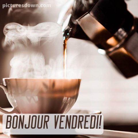 Bon vendredi café image aromatisé gratuite