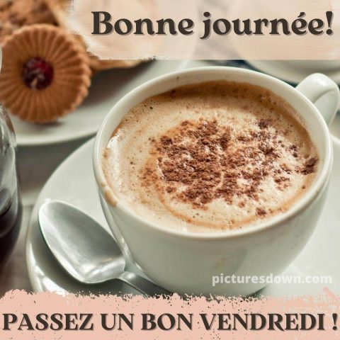 Bon vendredi café image au chocolat gratuite