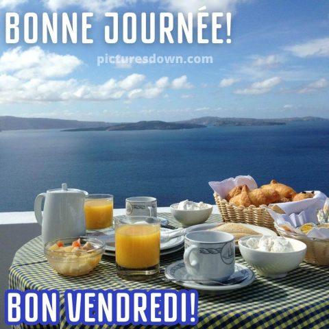 Bon vendredi café image petit-déjeuner gratuite
