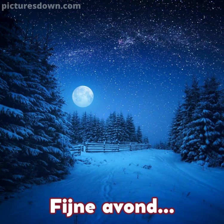 Welterusten maan afbeelding winter gratis