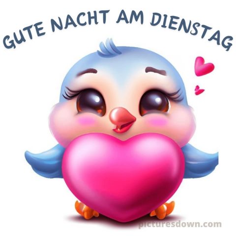 Schönen dienstag abend gute nacht bild Herz kostenlos
