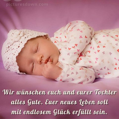 Glückwunsch zur geburt mädchen bild Kleinkind kostenlos