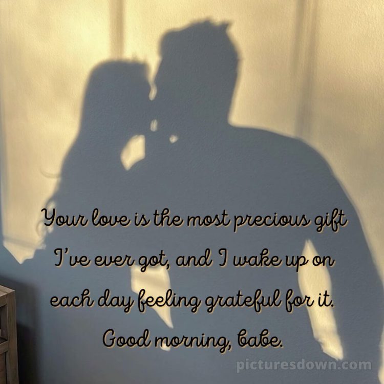Good morning romantic picture shadows free download