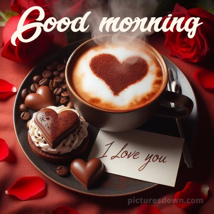 Good morning romantic images picture coffee beans free download