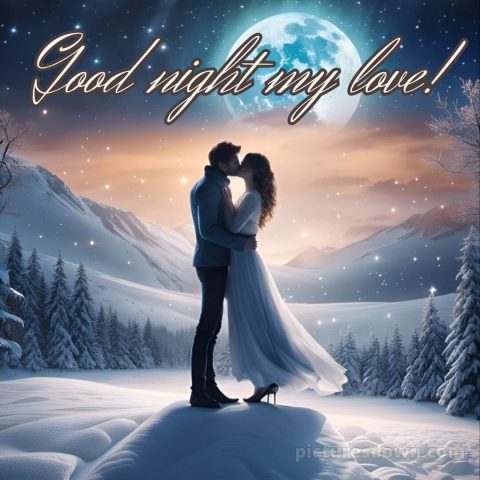 Good night image love picture snow free download
